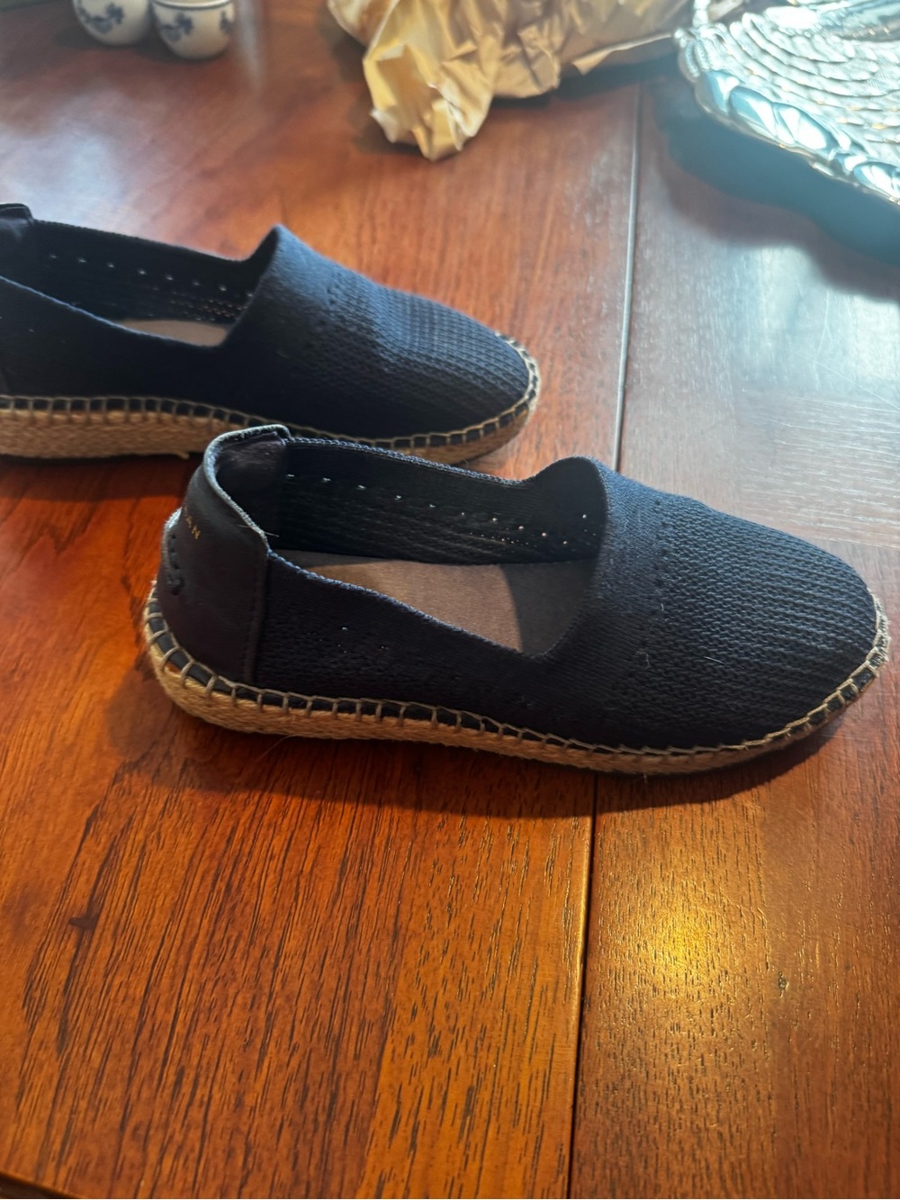 Cole Haan Pinch Classic Espadrilles, Blue, Size 5